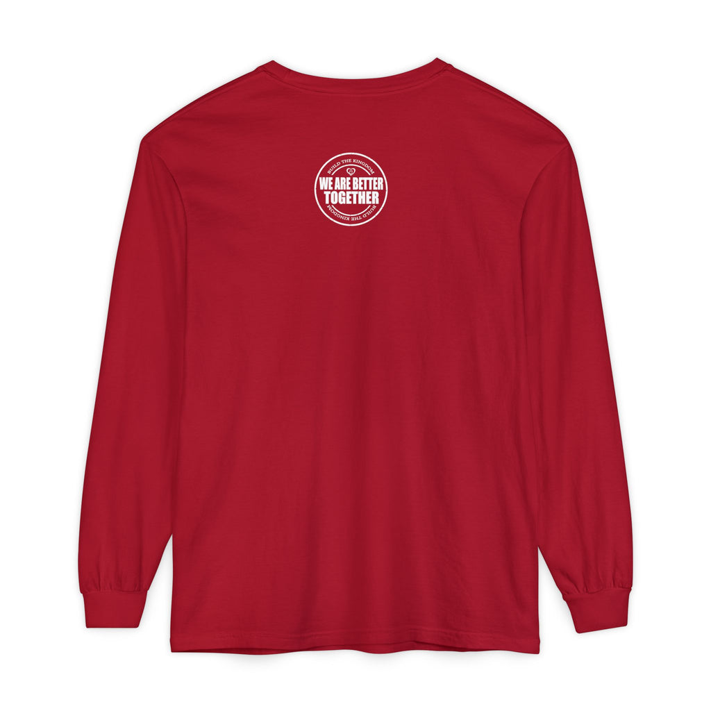 Together Cross Long Sleeve Tee — "We Are Better Together" Christian Graphic Shirt