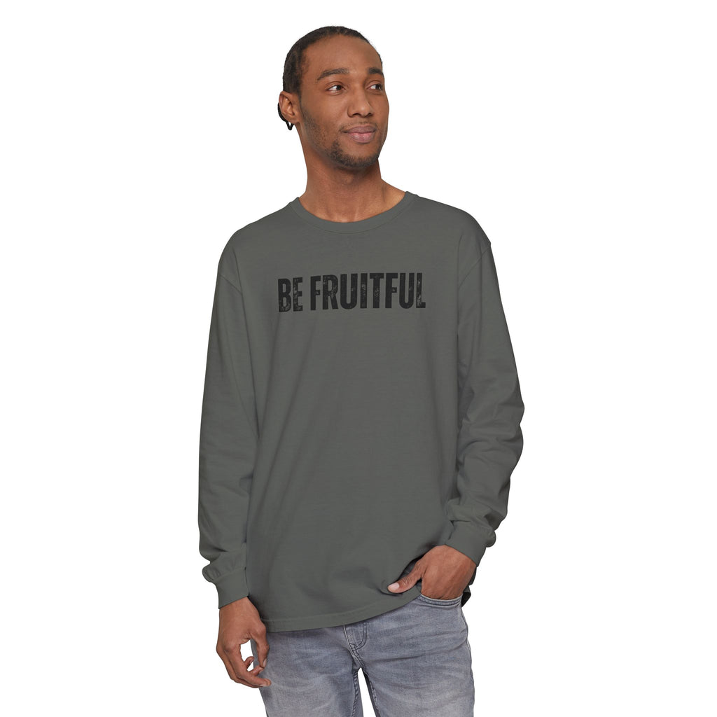 Be Fruitful Long Sleeve T-Shirt — “Fruit of the Spirit” Christian Graphic