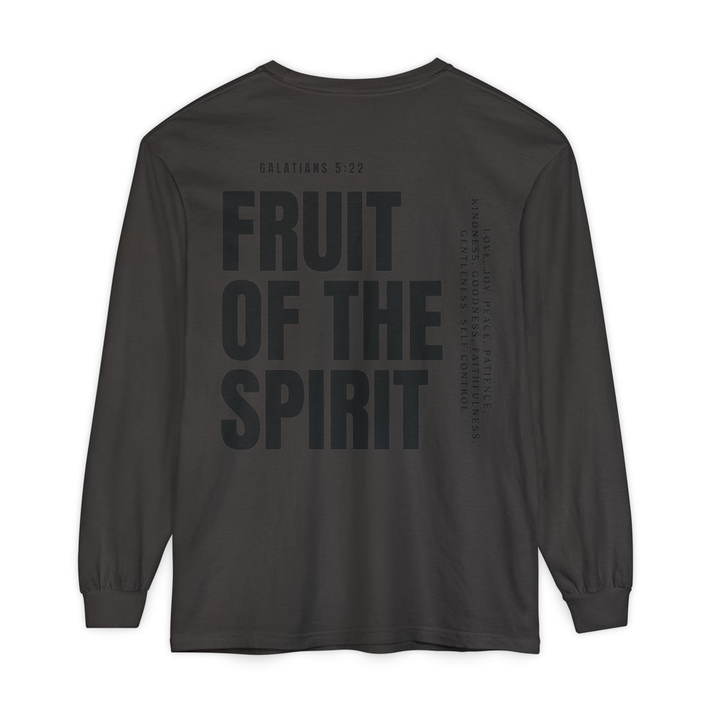 Be Fruitful Long Sleeve T-Shirt — “Fruit of the Spirit” Christian Graphic