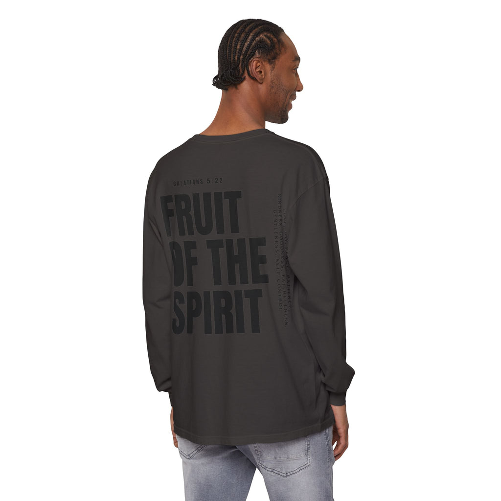 Be Fruitful Long Sleeve T-Shirt — “Fruit of the Spirit” Christian Graphic
