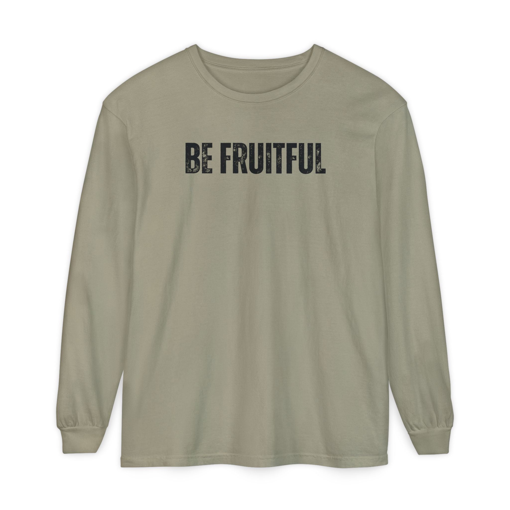 Be Fruitful Long Sleeve T-Shirt — “Fruit of the Spirit” Christian Graphic