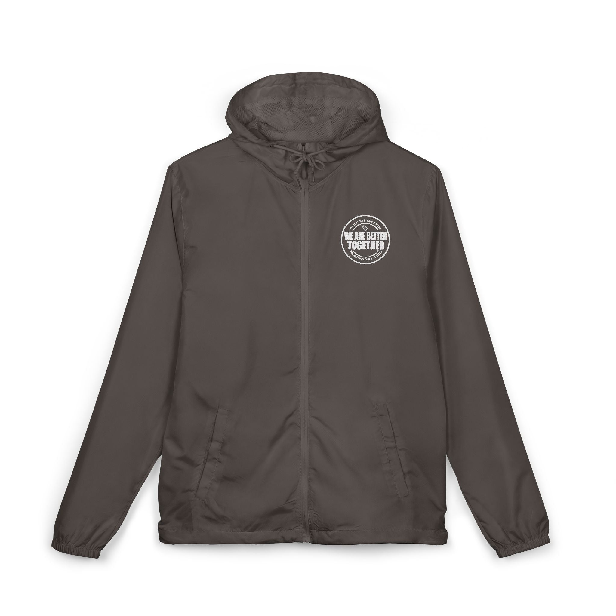 Christian Cross Windbreaker Jacket – 'Amazing Grace' Inspirational Full-Zip Jacket