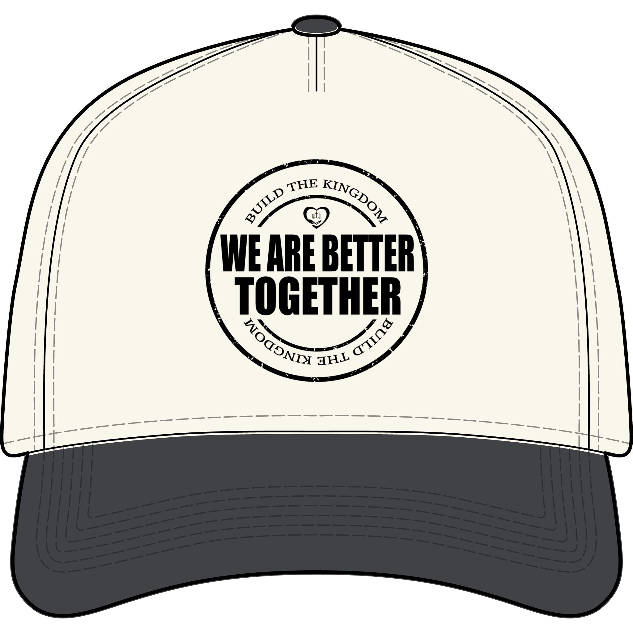 We Are Better Together Two-Tone Cap — Inspirational Unity Baseball Hat
