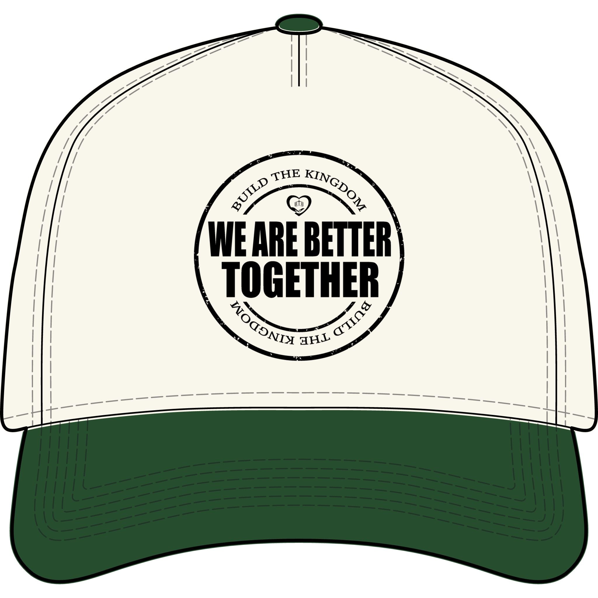 We Are Better Together Two-Tone Cap — Inspirational Unity Baseball Hat