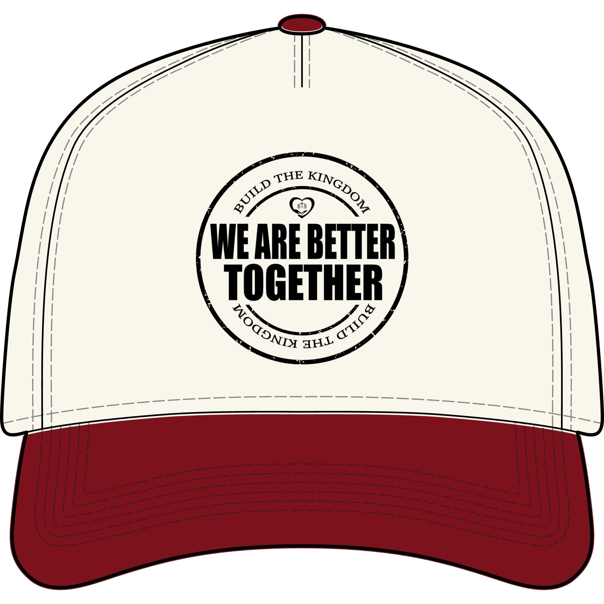 We Are Better Together Two-Tone Cap — Inspirational Unity Baseball Hat