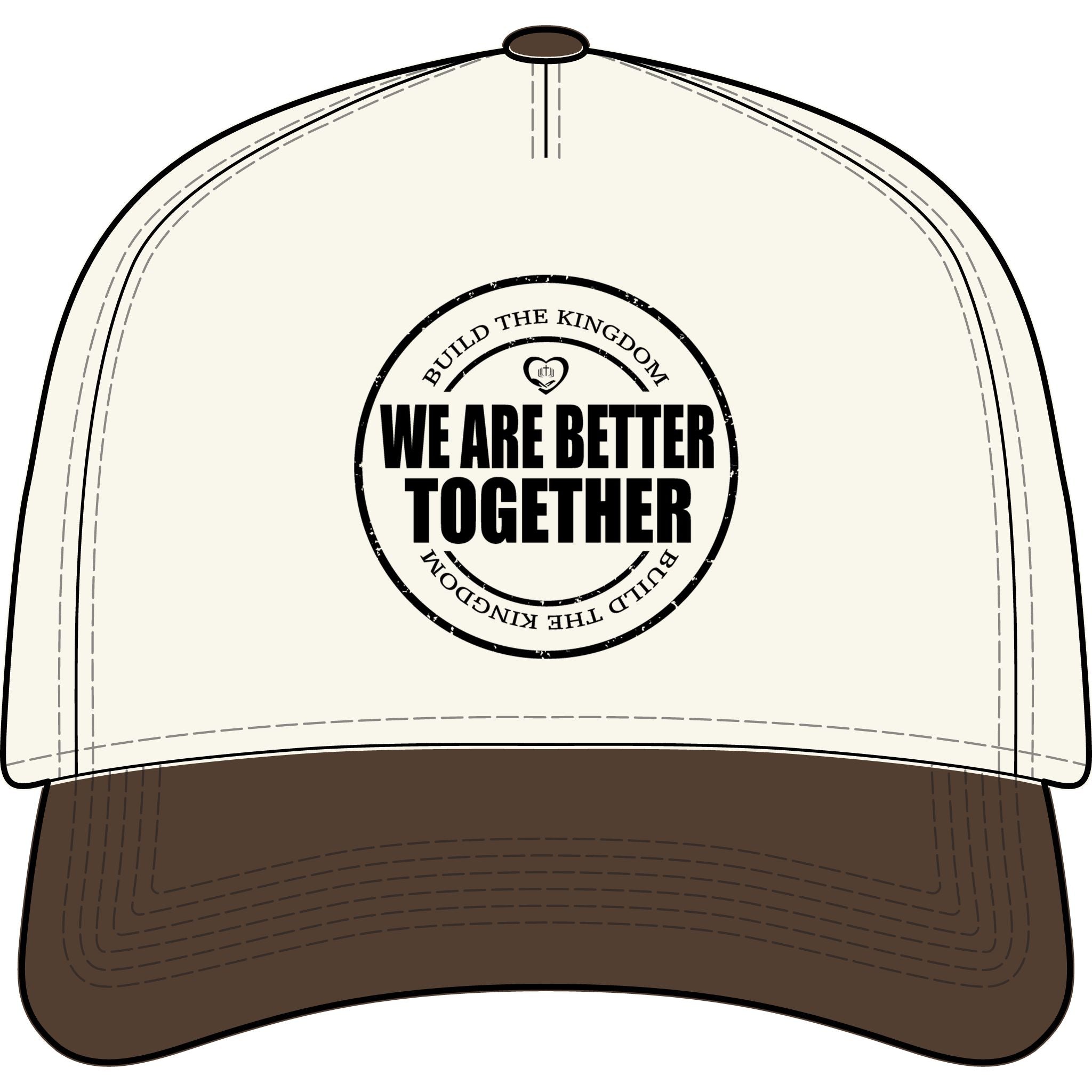 We Are Better Together Two-Tone Cap — Inspirational Unity Baseball Hat