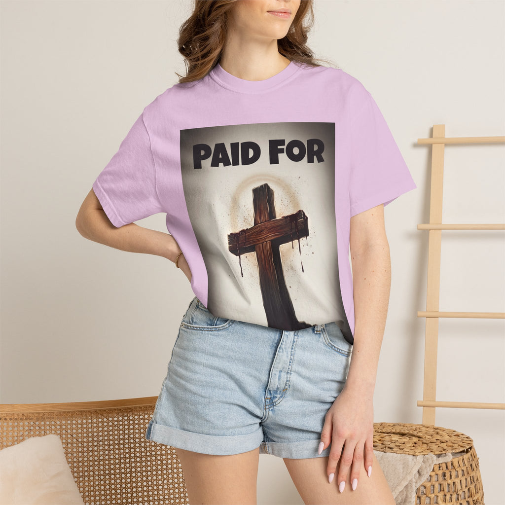 Paid For Cross T-Shirt — Christian Rom 10:13 Faith Tee