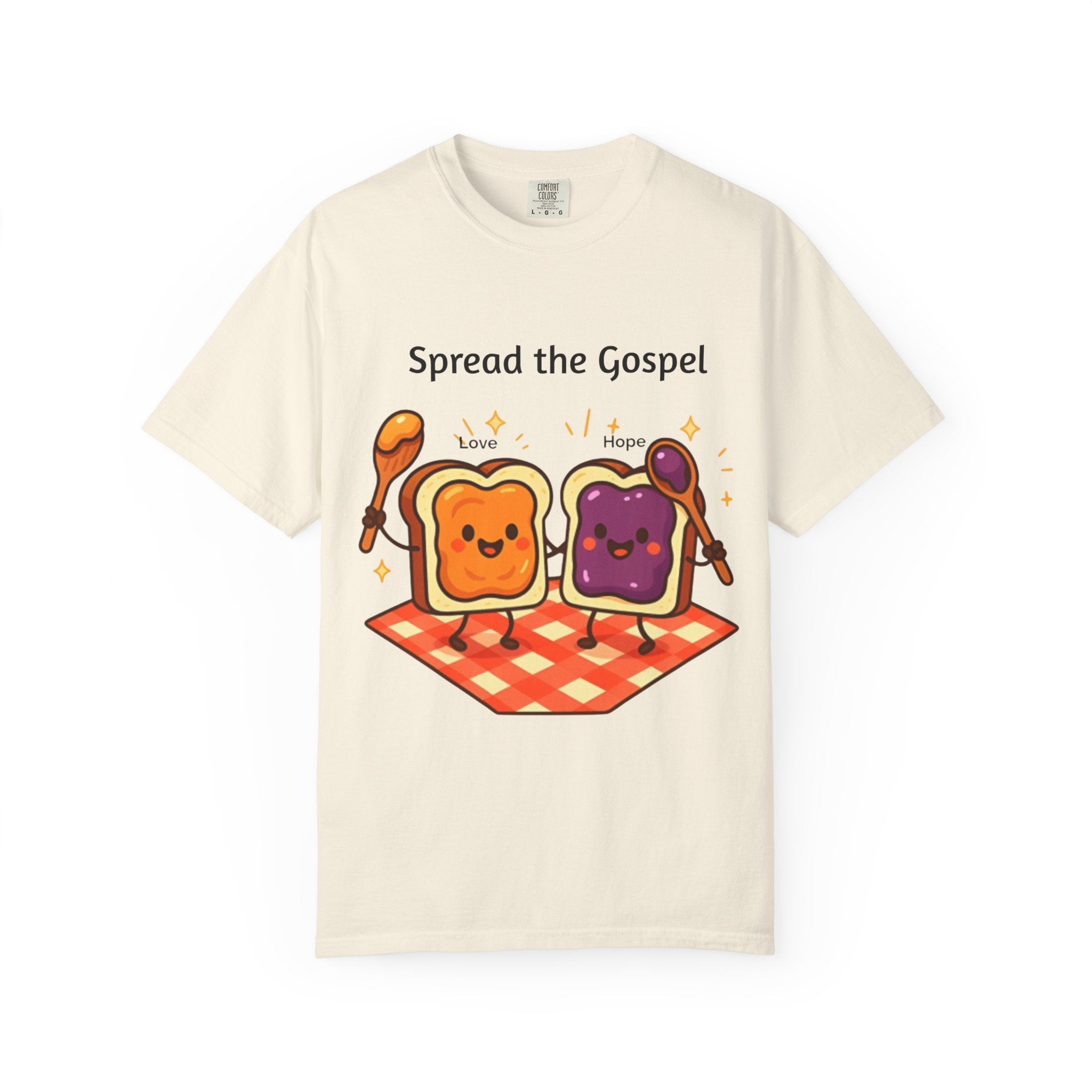 Spread the Gospel Toast T-Shirt — Cute Peanut Butter & Jelly Christian Tee