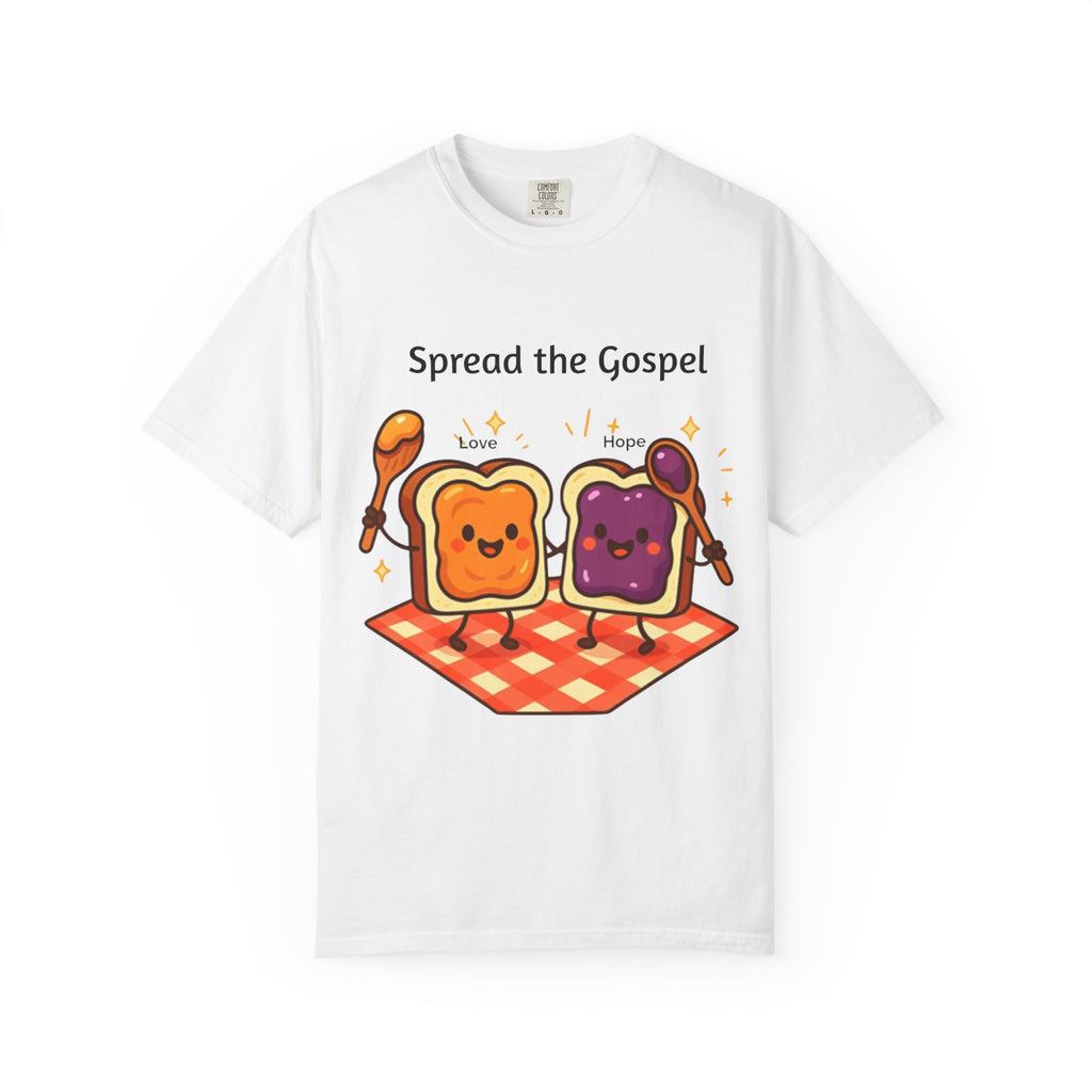 Spread the Gospel Toast T-Shirt — Cute Peanut Butter & Jelly Christian Tee