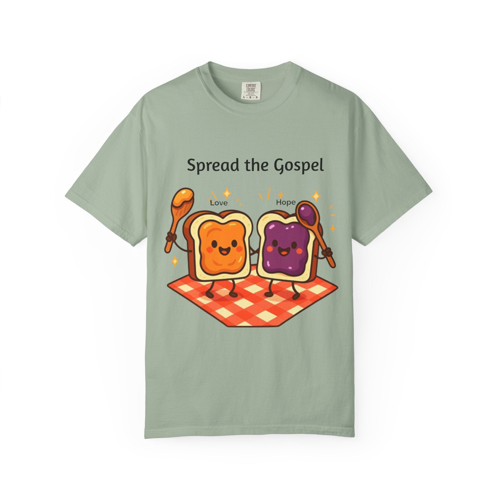 Spread the Gospel Toast T-Shirt — Cute Peanut Butter & Jelly Christian Tee