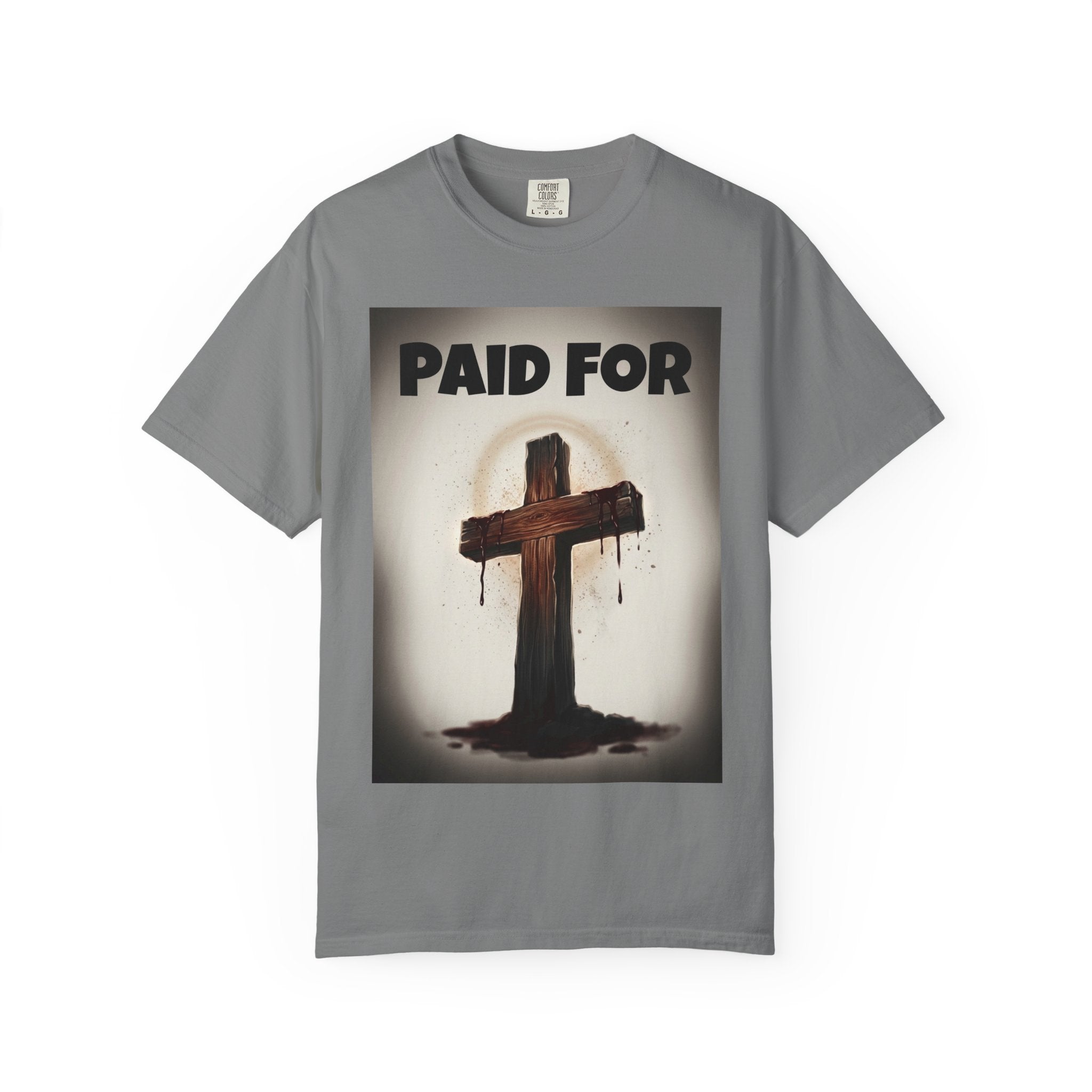 Paid For Cross T-Shirt — Christian Rom 10:13 Faith Tee