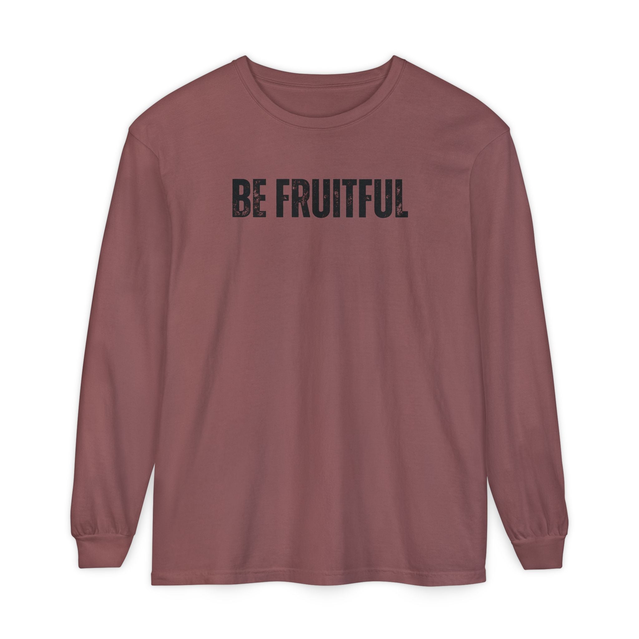 Be Fruitful Long Sleeve T-Shirt — “Fruit of the Spirit” Christian Graphic