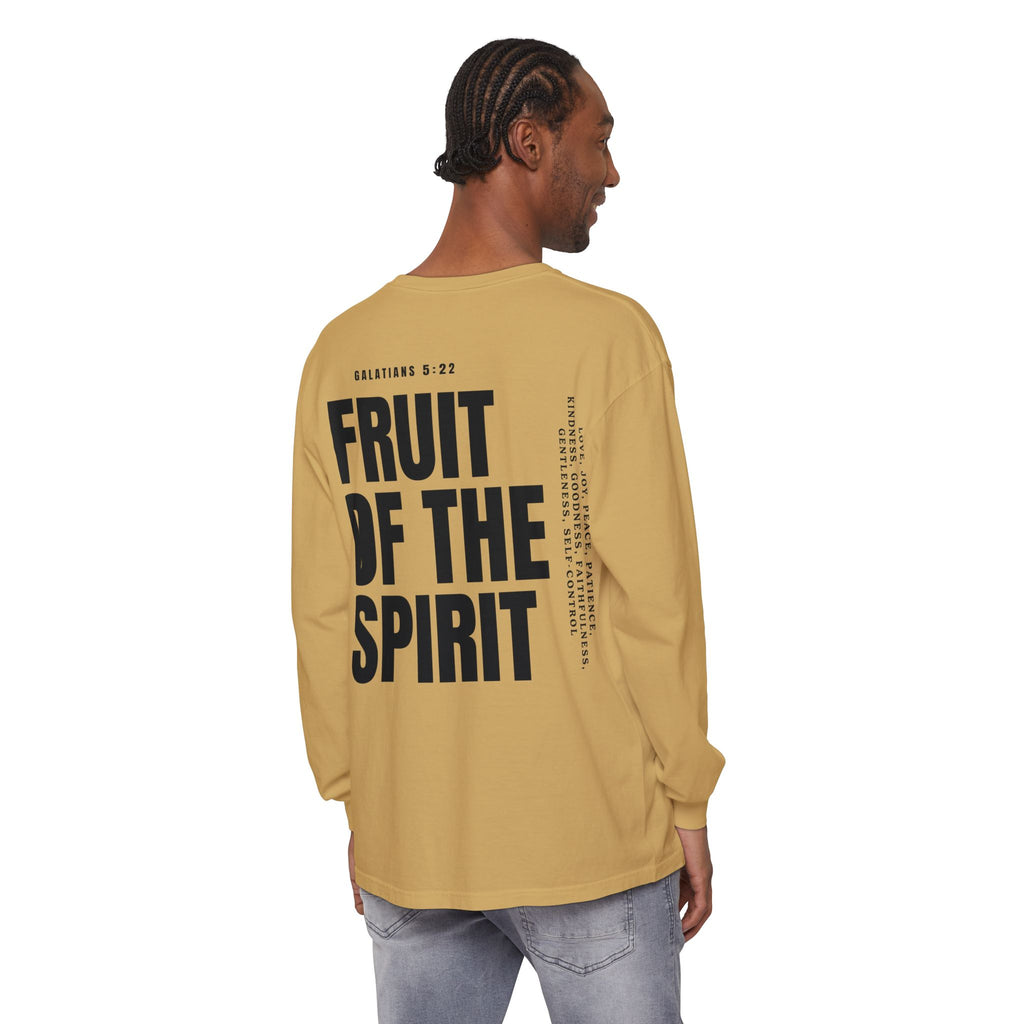 Be Fruitful Long Sleeve T-Shirt — “Fruit of the Spirit” Christian Graphic