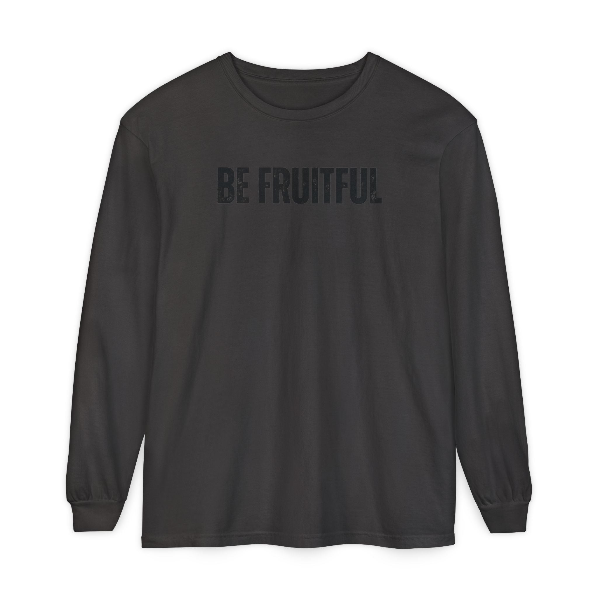 Be Fruitful Long Sleeve T-Shirt — “Fruit of the Spirit” Christian Graphic