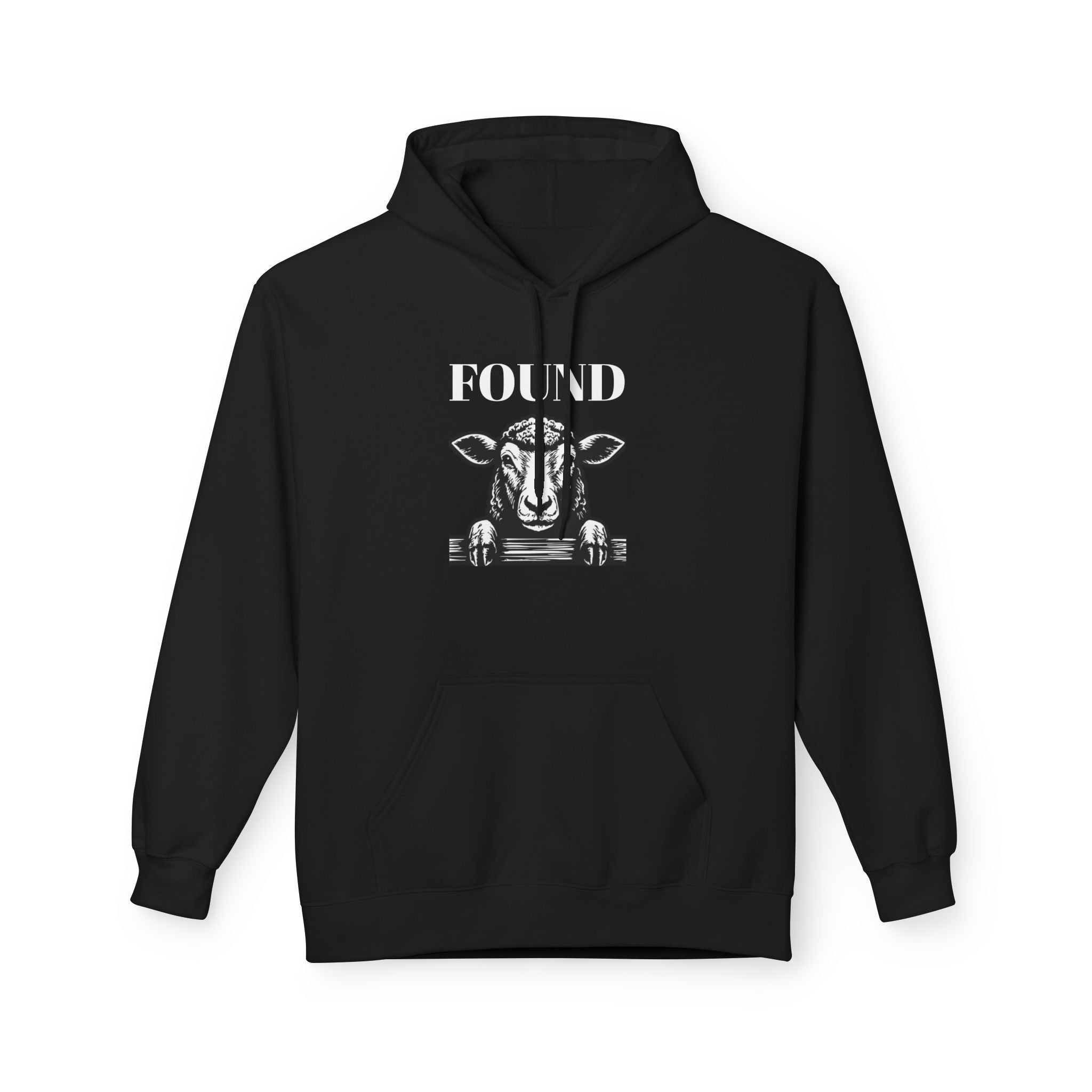 Found Sheep Hoodie — Christian Luke 15:7 Inspirational Fleece Pullover
