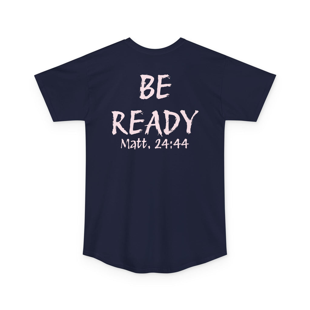Be Ready Christian Tee — Matthew 24:44 Inspirational Longline Shirt
