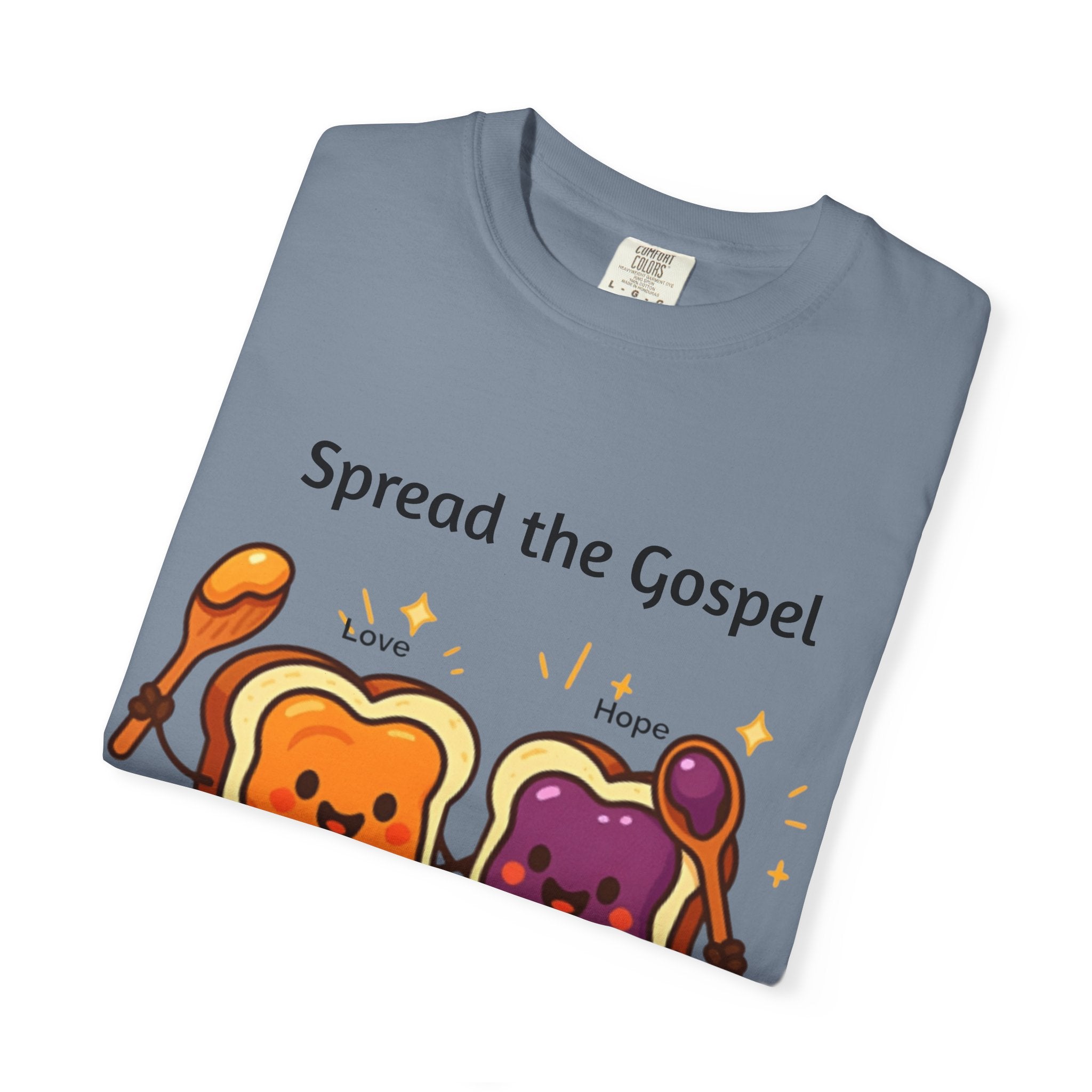 Spread the Gospel Toast T-Shirt — Cute Peanut Butter & Jelly Christian Tee