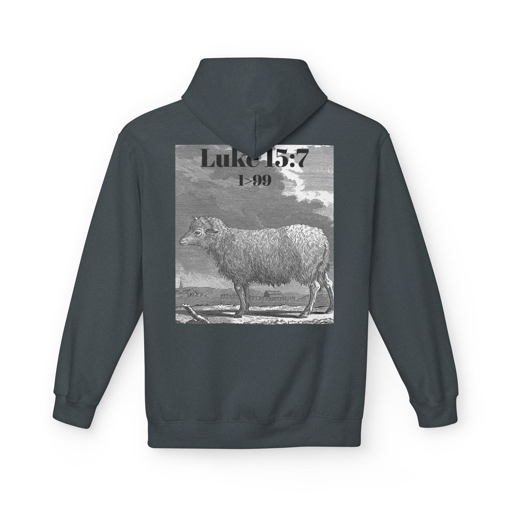 Found Sheep Hoodie — Christian Luke 15:7 Inspirational Fleece Pullover