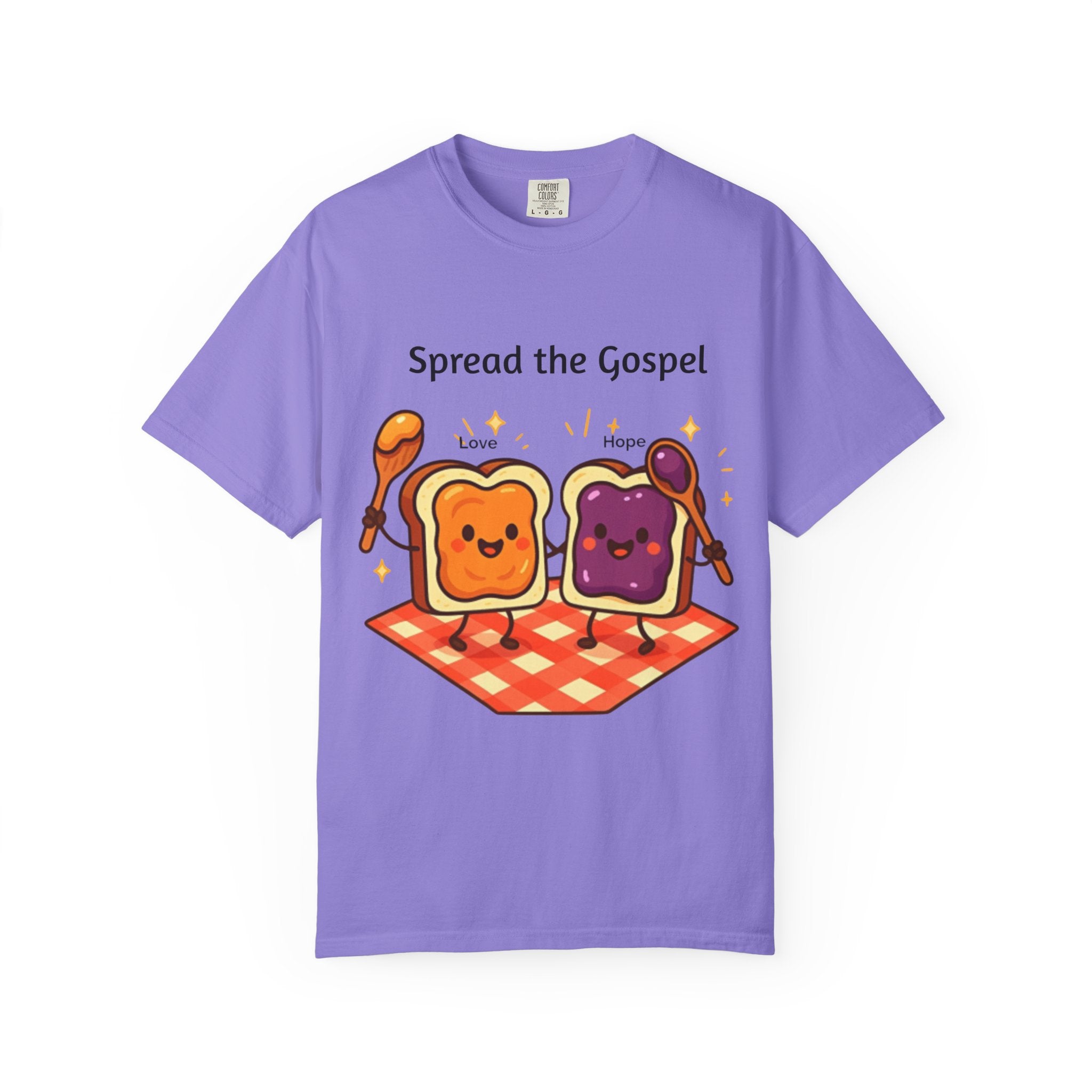 Spread the Gospel Toast T-Shirt — Cute Peanut Butter & Jelly Christian Tee