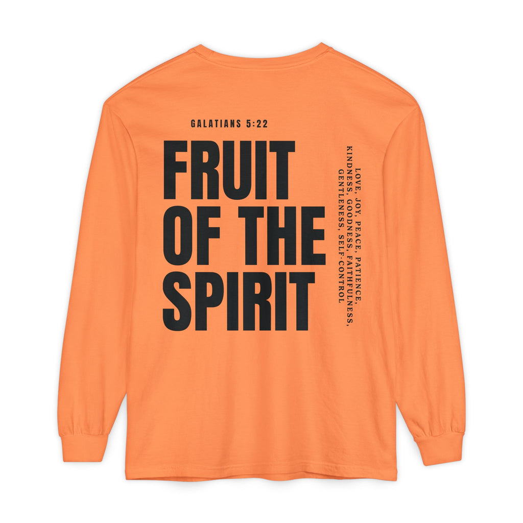 Be Fruitful Long Sleeve T-Shirt — “Fruit of the Spirit” Christian Graphic