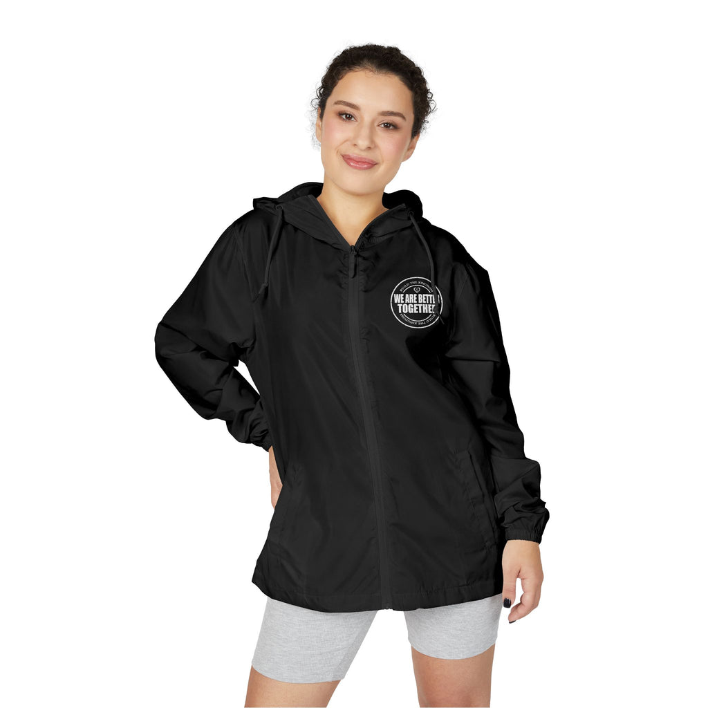 Christian Cross Windbreaker Jacket – 'Amazing Grace' Inspirational Full-Zip Jacket