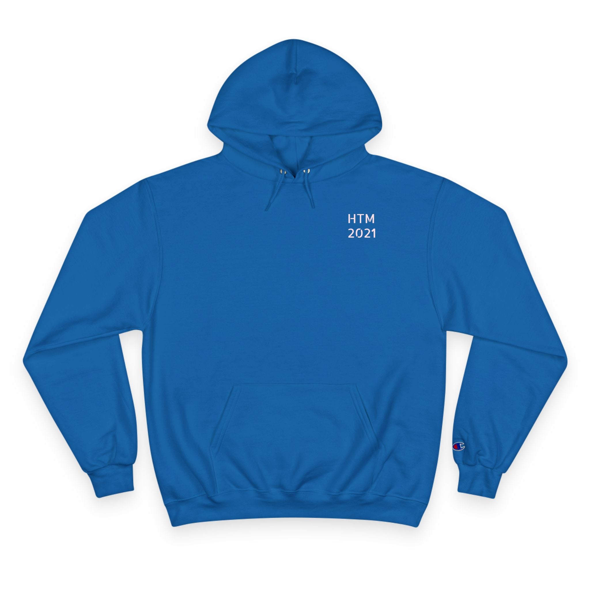 Obedience Is Better Than Sacrifice Hoodie — HTM 2021 Blue Champion-Style Hoodie