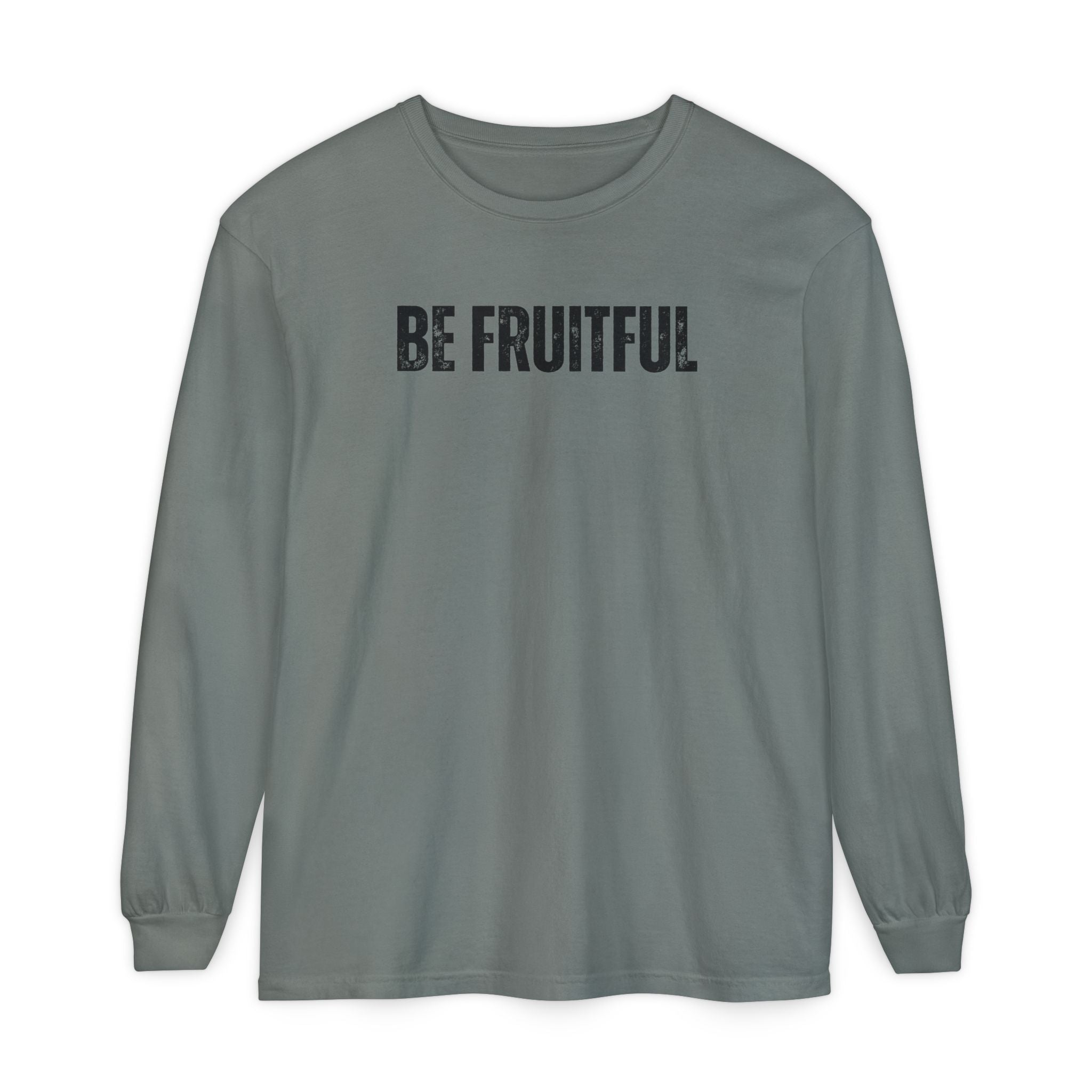 Be Fruitful Long Sleeve T-Shirt — “Fruit of the Spirit” Christian Graphic