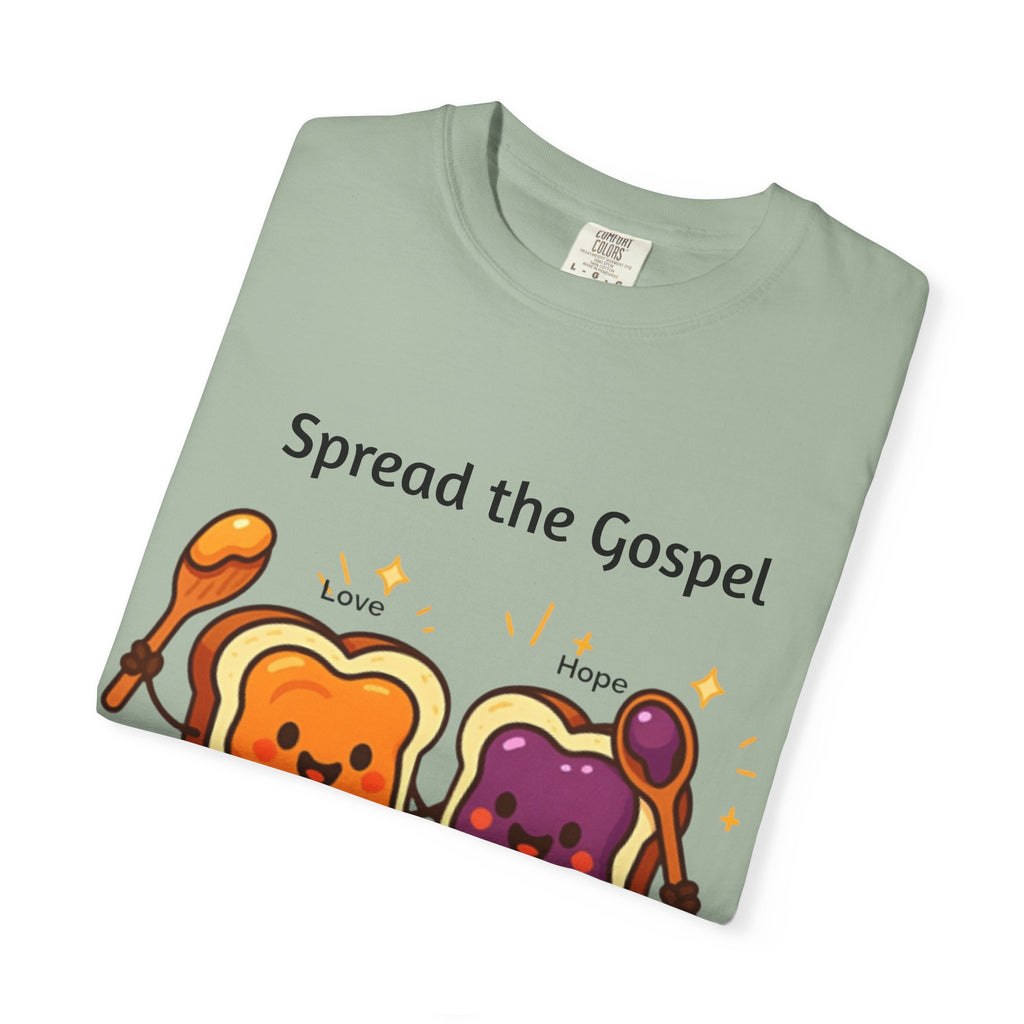 Spread the Gospel Toast T-Shirt — Cute Peanut Butter & Jelly Christian Tee