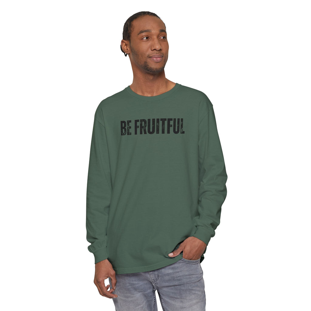 Be Fruitful Long Sleeve T-Shirt — “Fruit of the Spirit” Christian Graphic