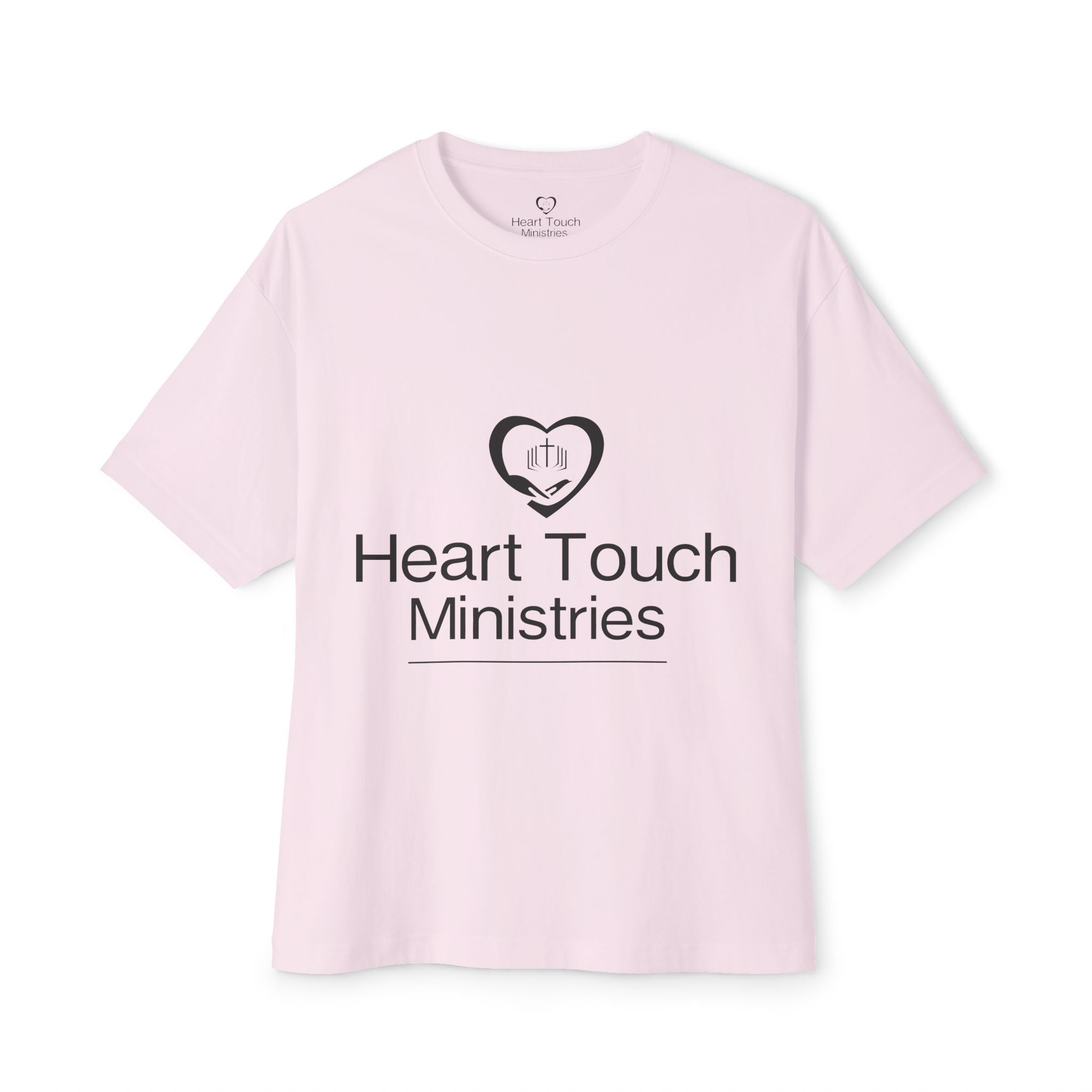 Heart Touch Ministries T‑Shirt — Minimal Logo Tee for Church Volunteers & Faith Events