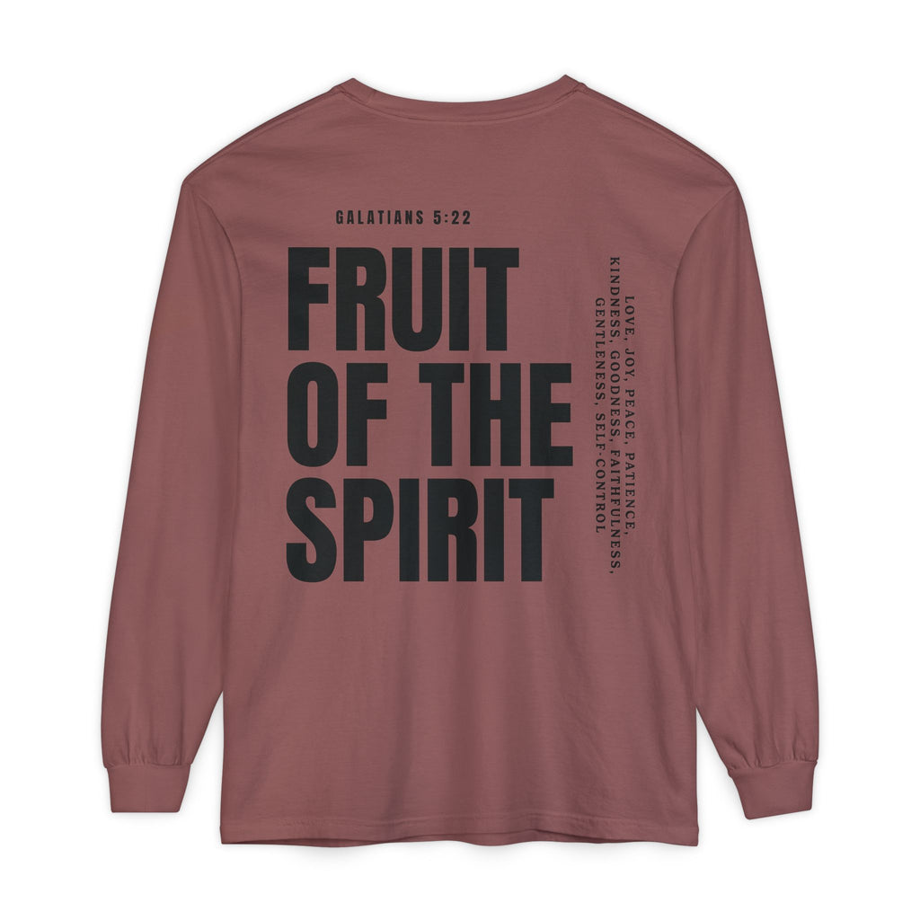 Be Fruitful Long Sleeve T-Shirt — “Fruit of the Spirit” Christian Graphic