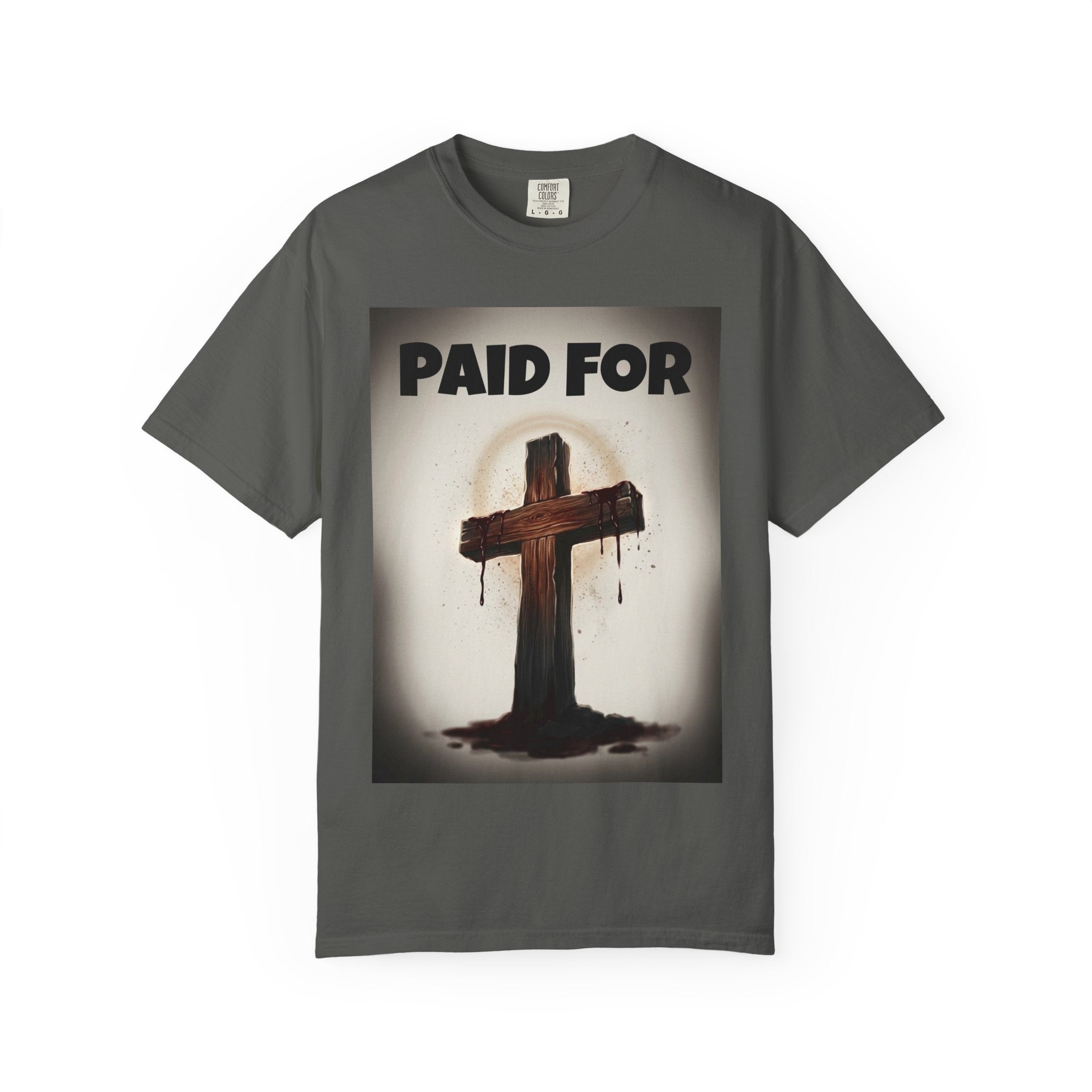 Paid For Cross T-Shirt — Christian Rom 10:13 Faith Tee