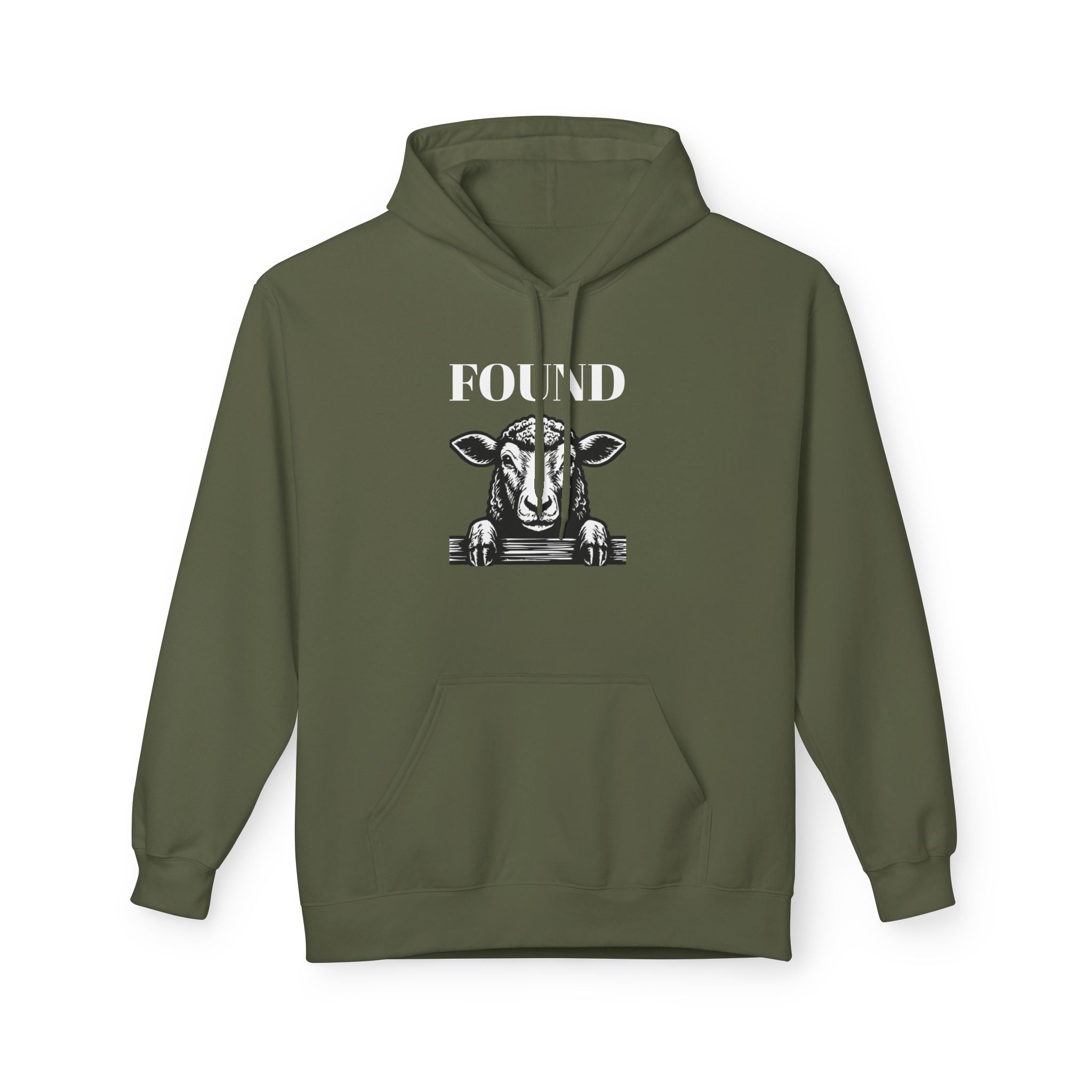 Found Sheep Hoodie — Christian Luke 15:7 Inspirational Fleece Pullover