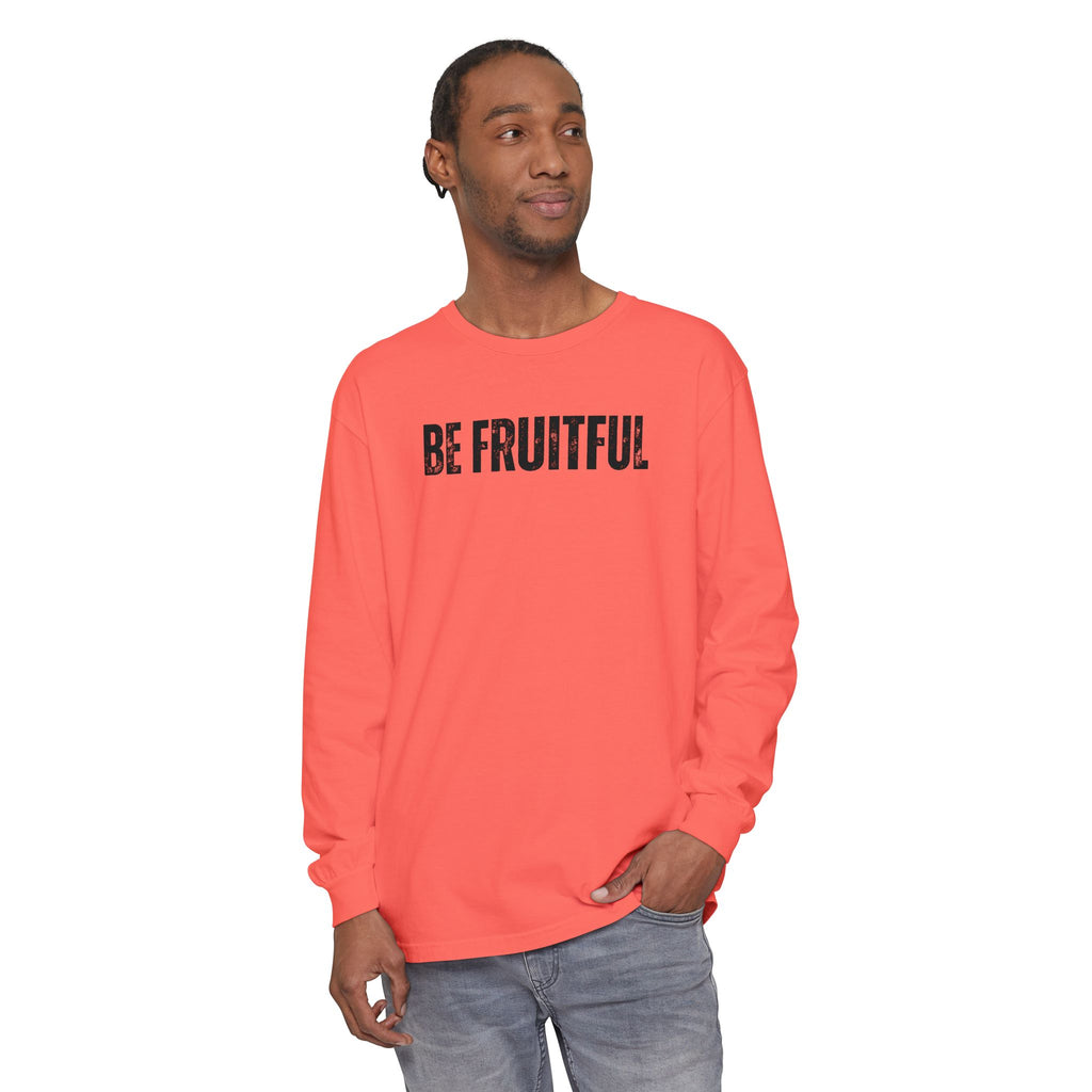 Be Fruitful Long Sleeve T-Shirt — “Fruit of the Spirit” Christian Graphic