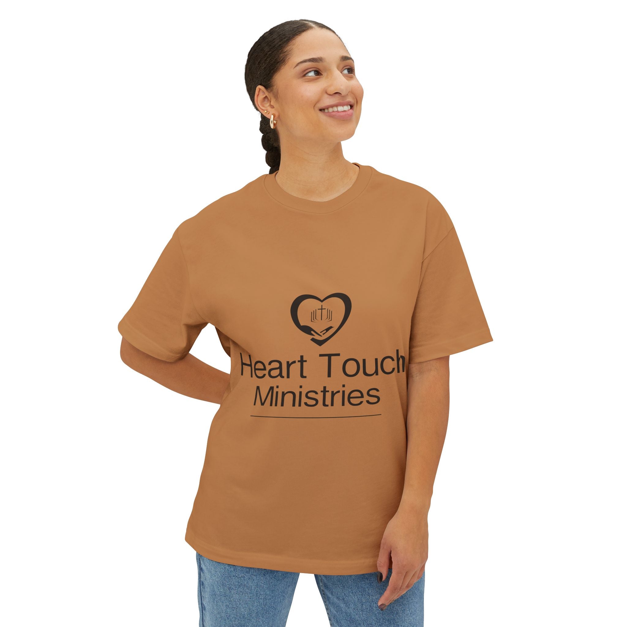 Heart Touch Ministries T‑Shirt — Minimal Logo Tee for Church Volunteers & Faith Events