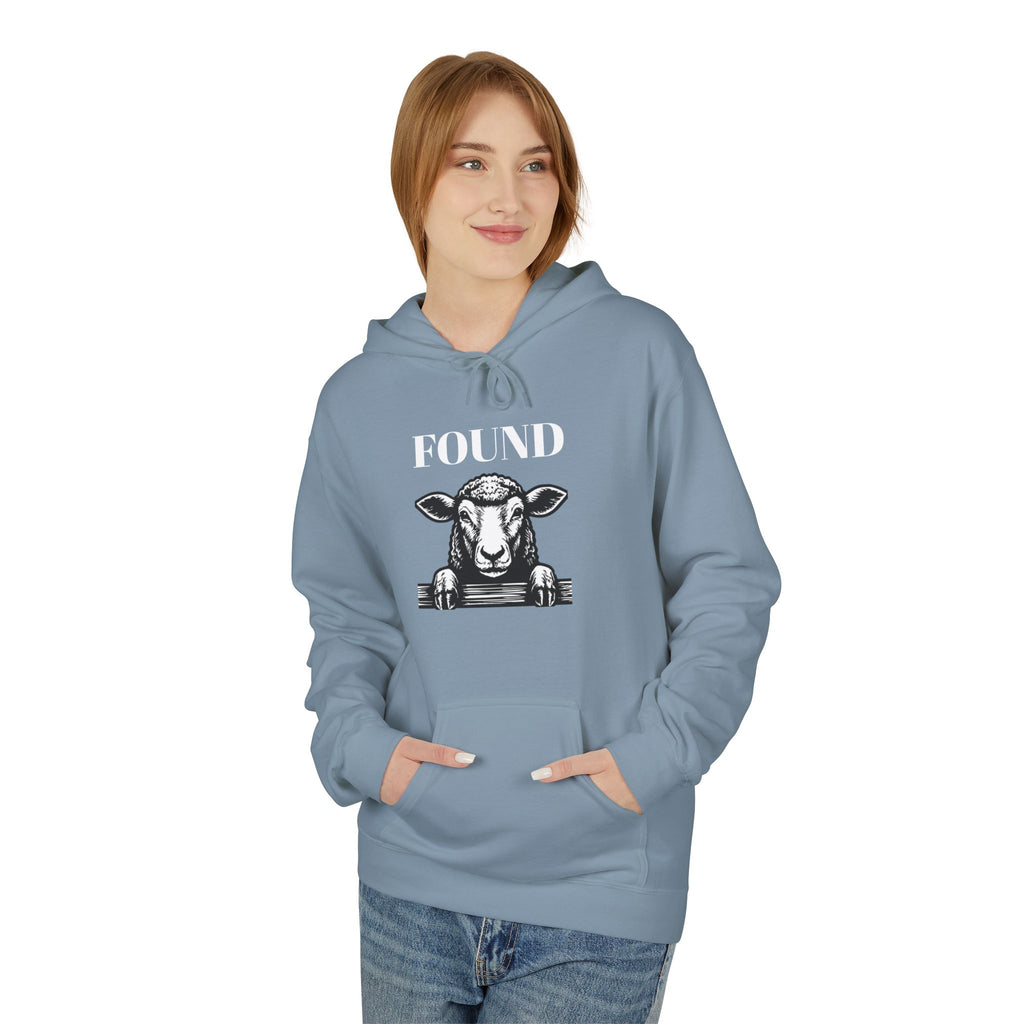 Found Sheep Hoodie — Christian Luke 15:7 Inspirational Fleece Pullover