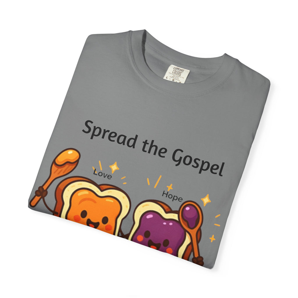 Spread the Gospel Toast T-Shirt — Cute Peanut Butter & Jelly Christian Tee