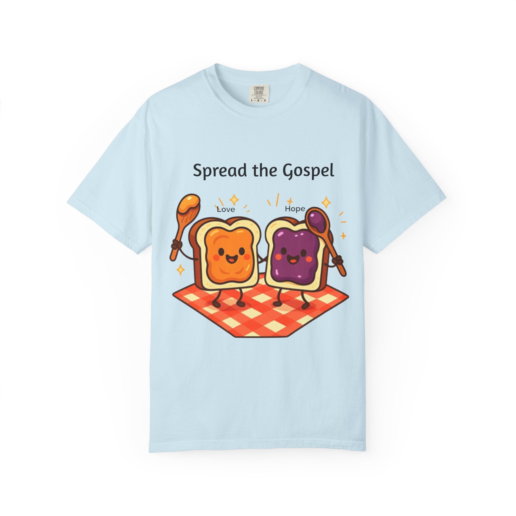 Spread the Gospel Toast T-Shirt — Cute Peanut Butter & Jelly Christian Tee