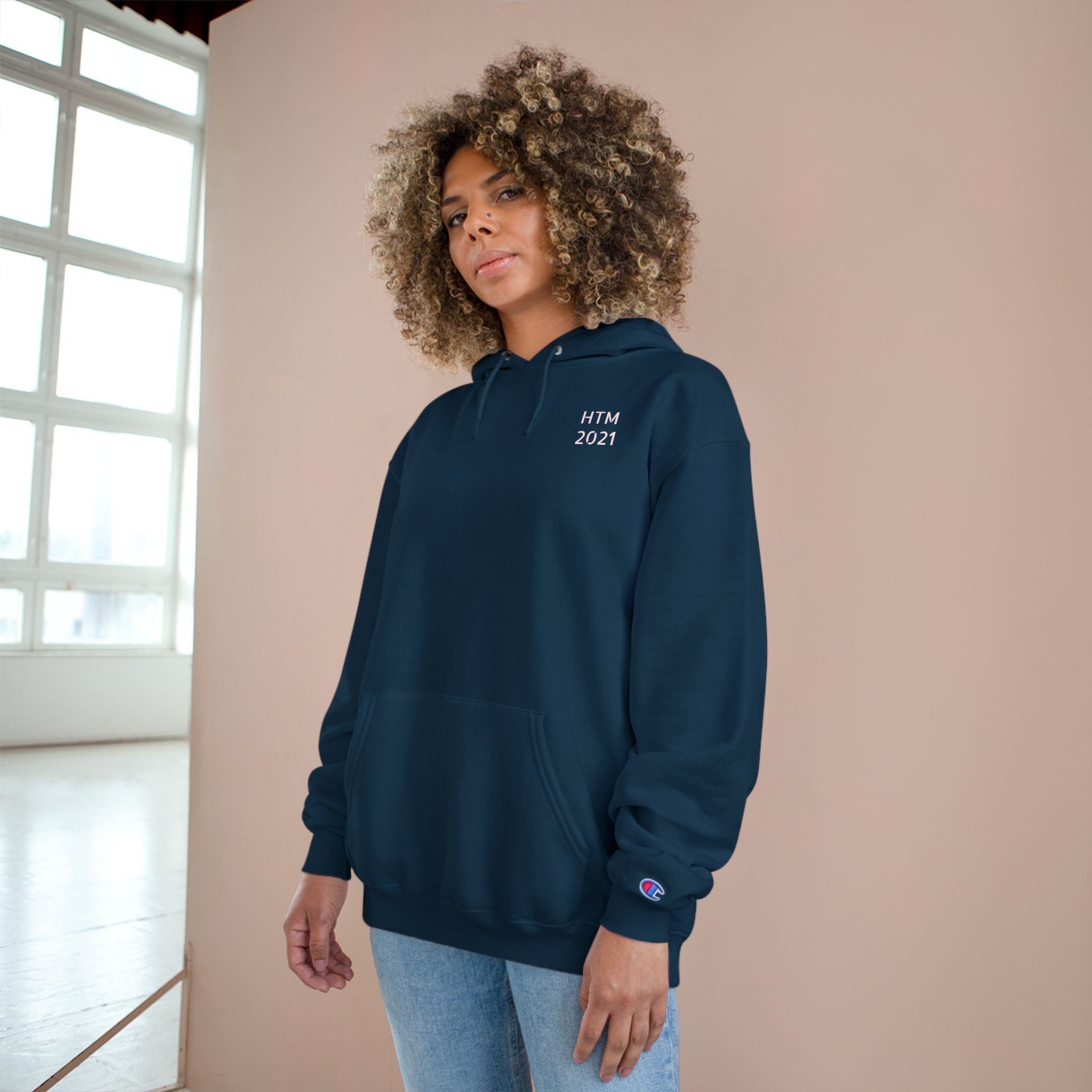 Obedience Is Better Than Sacrifice Hoodie — HTM 2021 Blue Champion-Style Hoodie