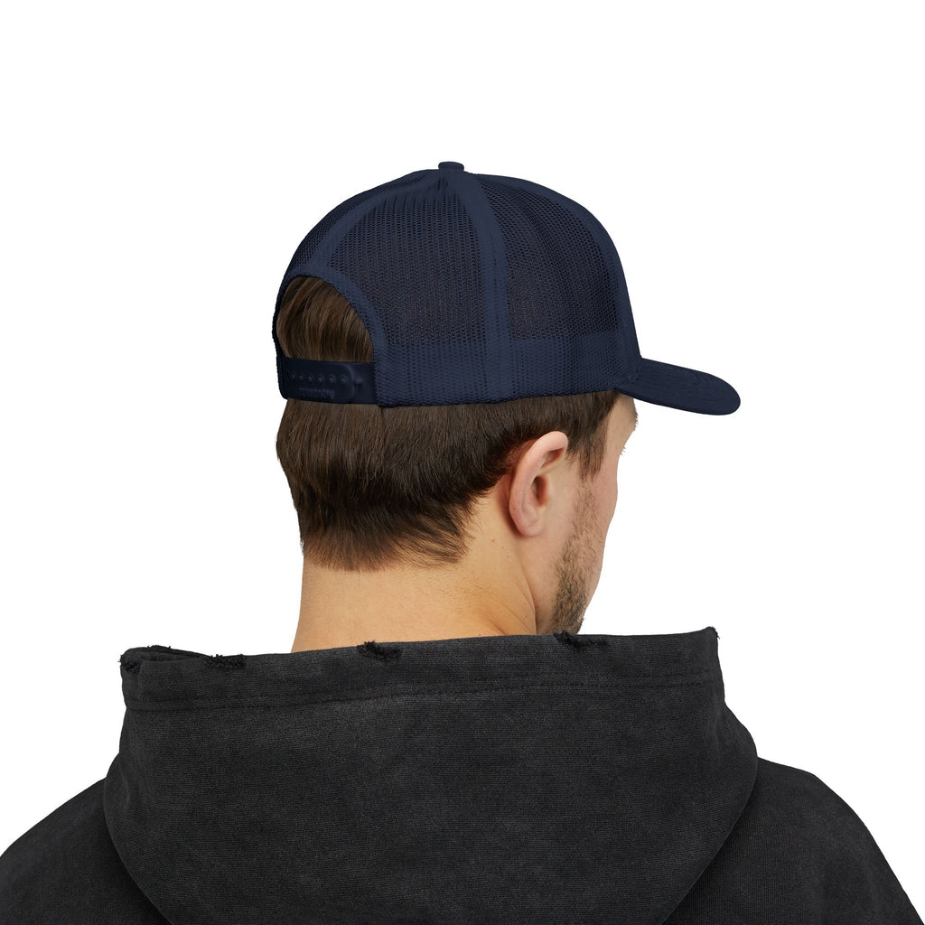 Embroidered Crystal Cross Snapback Trucker Cap — Religious Faith Baseball Hat