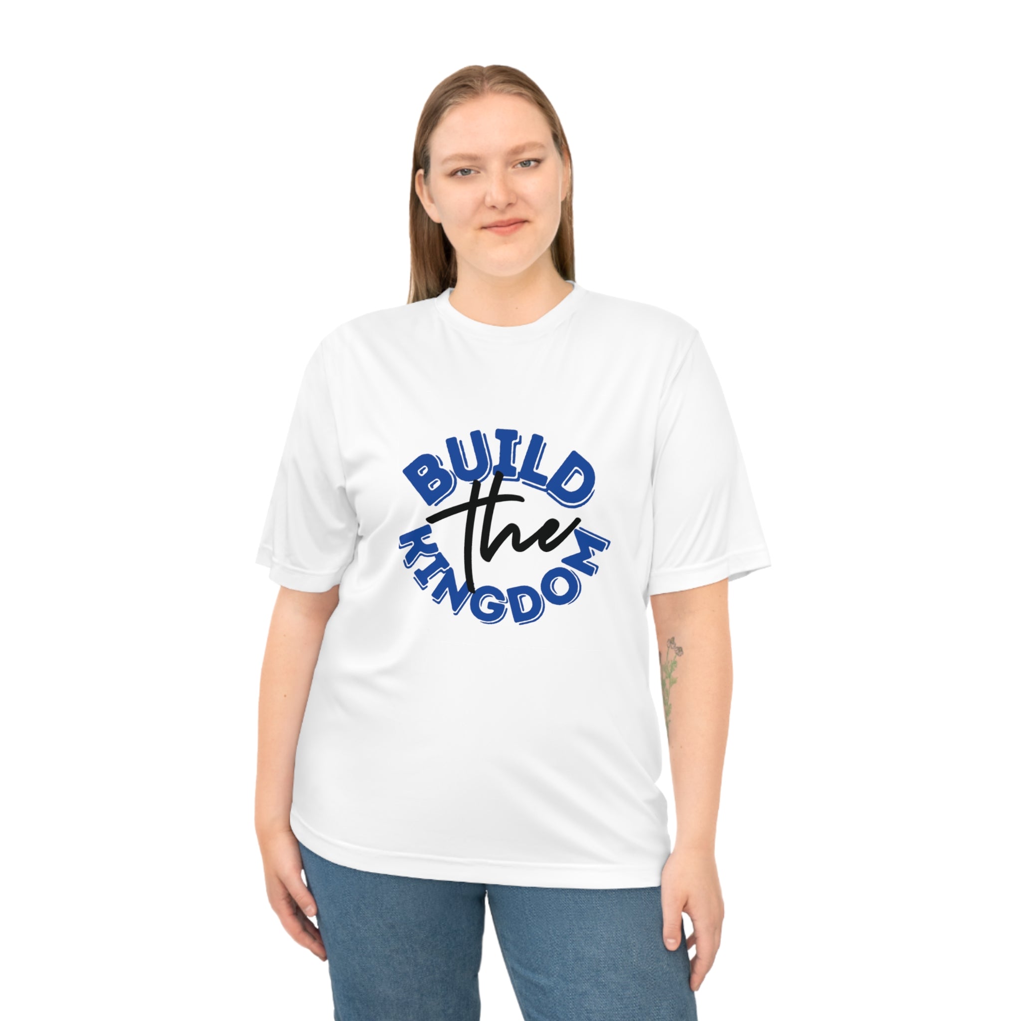 Build The Kingdom Performance T-Shirt — Inspirational Christian Faith Tee