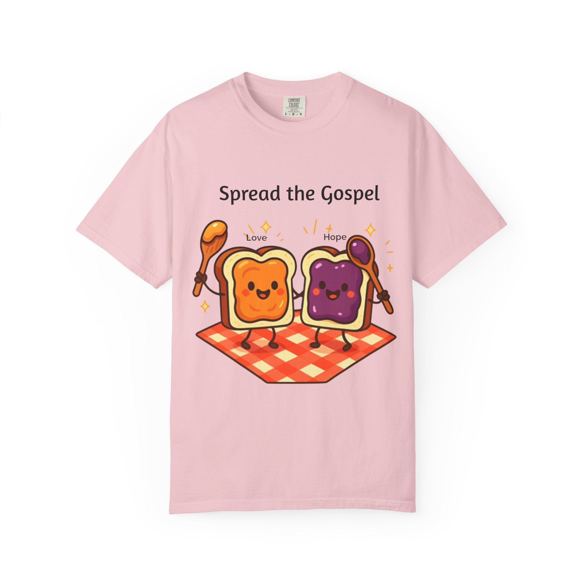 Spread the Gospel Toast T-Shirt — Cute Peanut Butter & Jelly Christian Tee