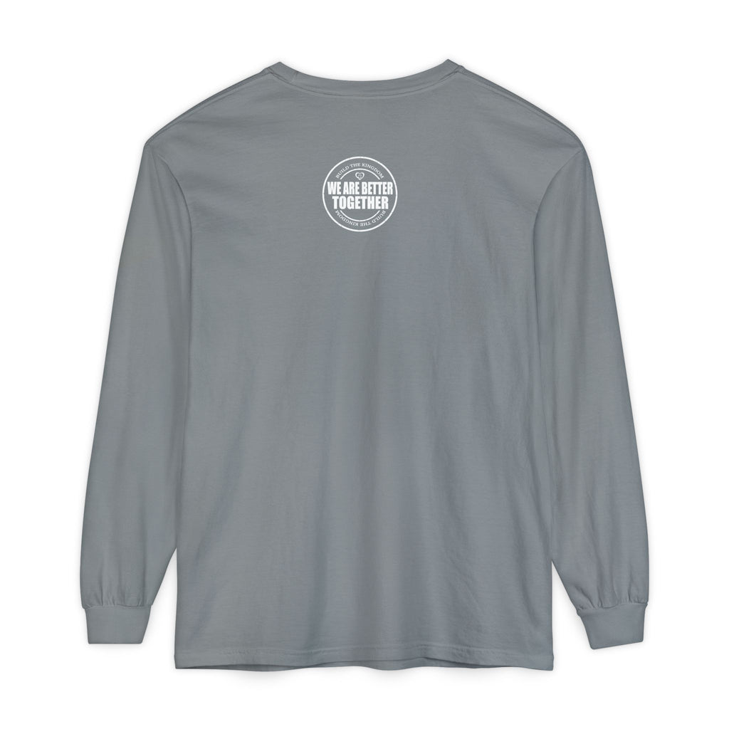 Together Cross Long Sleeve Tee — "We Are Better Together" Christian Graphic Shirt