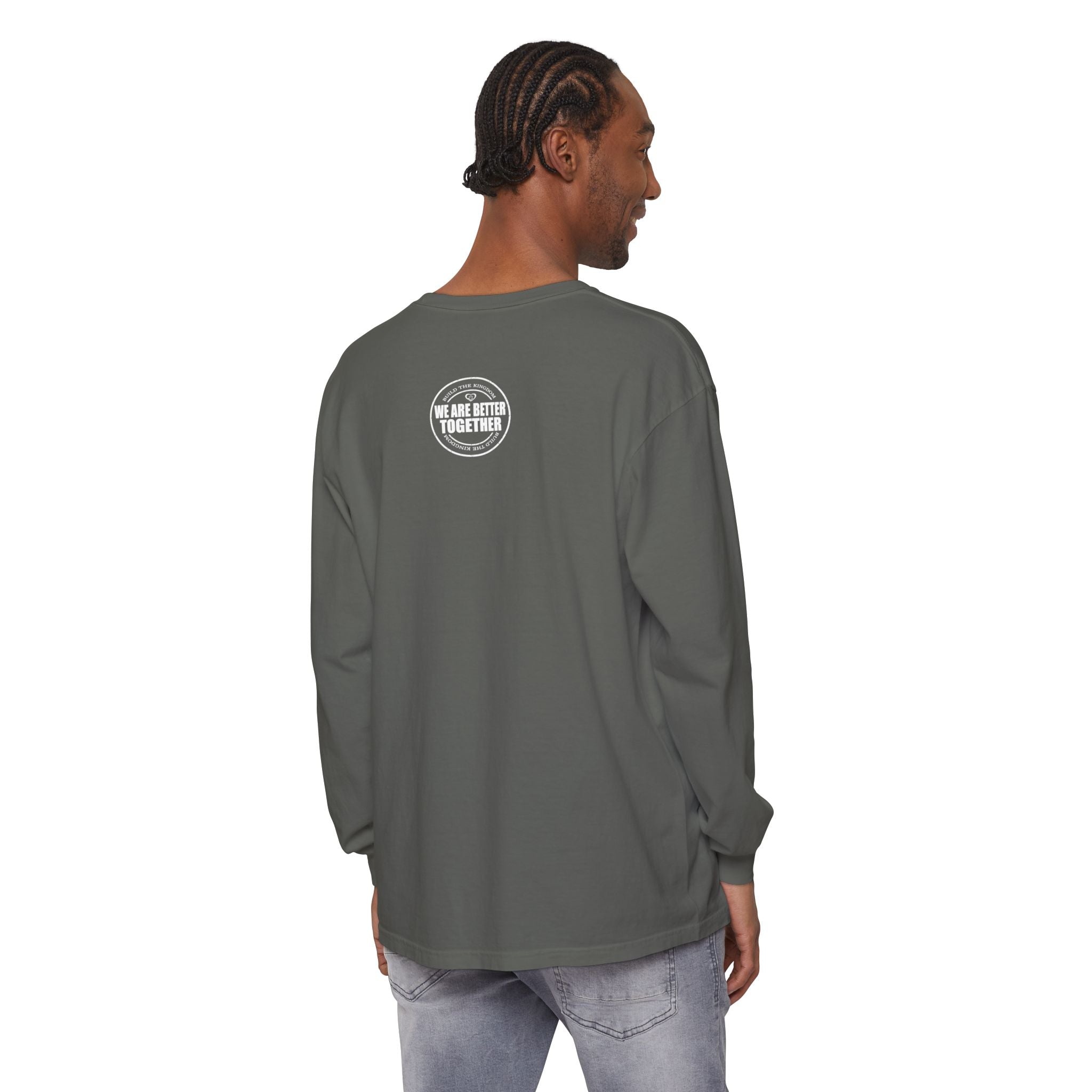 Together Cross Long Sleeve Tee — "We Are Better Together" Christian Graphic Shirt