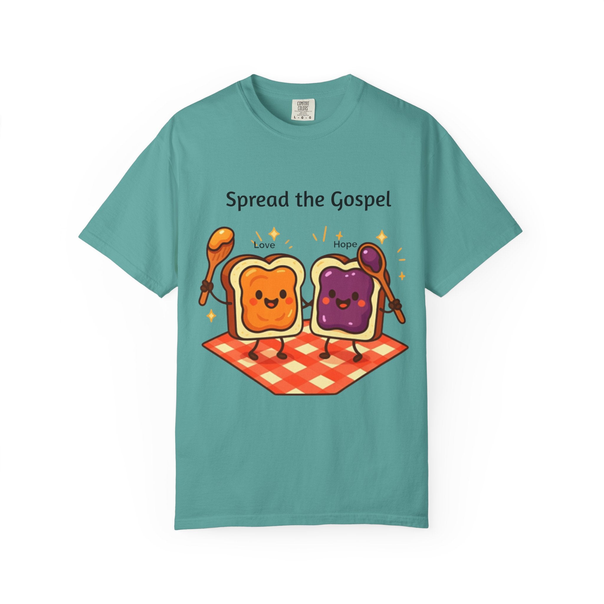Spread the Gospel Toast T-Shirt — Cute Peanut Butter & Jelly Christian Tee
