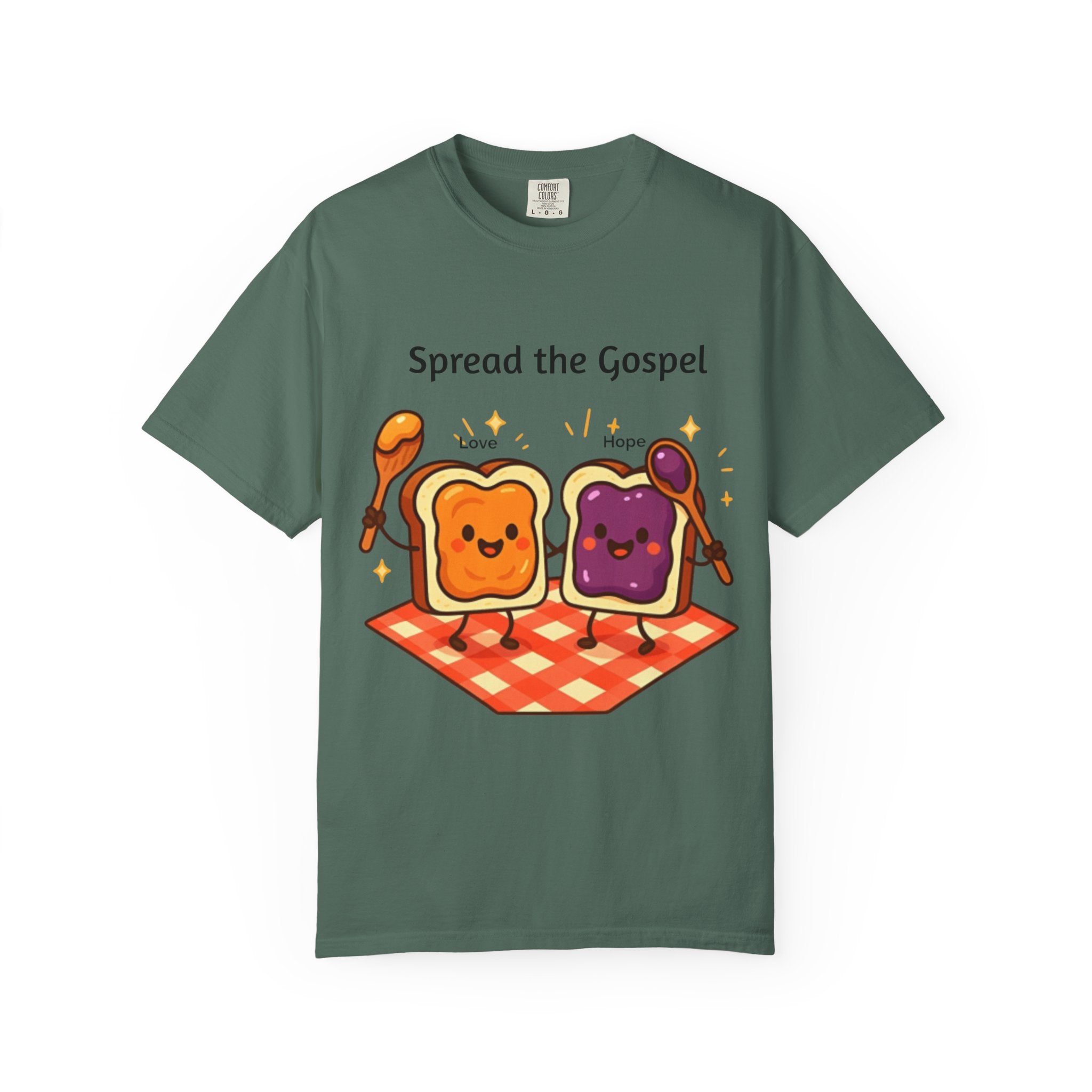 Spread the Gospel Toast T-Shirt — Cute Peanut Butter & Jelly Christian Tee