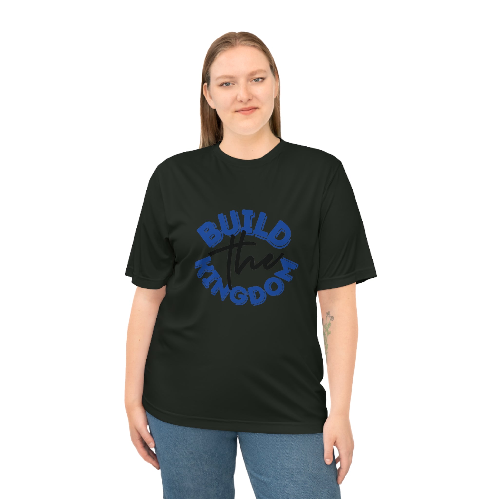 Build The Kingdom Performance T-Shirt — Inspirational Christian Faith Tee