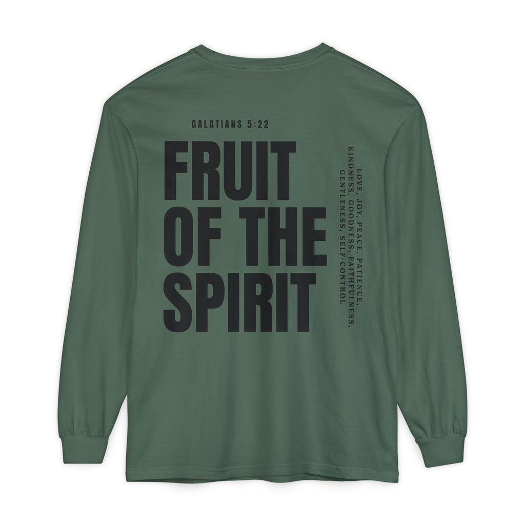 Be Fruitful Long Sleeve T-Shirt — “Fruit of the Spirit” Christian Graphic