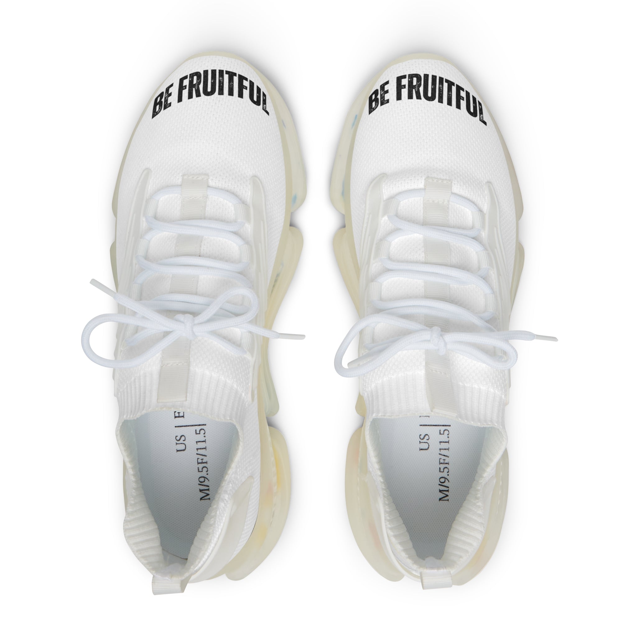 Men's Breathable Mesh Sneakers — 'Be Fruitful' Athletic Shoes, Lightweight Summer Trainers