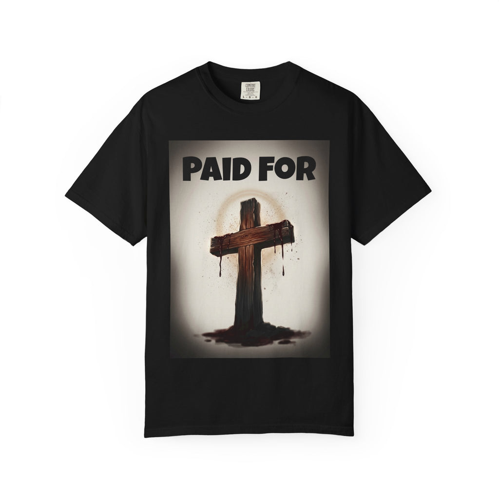 Paid For Cross T-Shirt — Christian Rom 10:13 Faith Tee